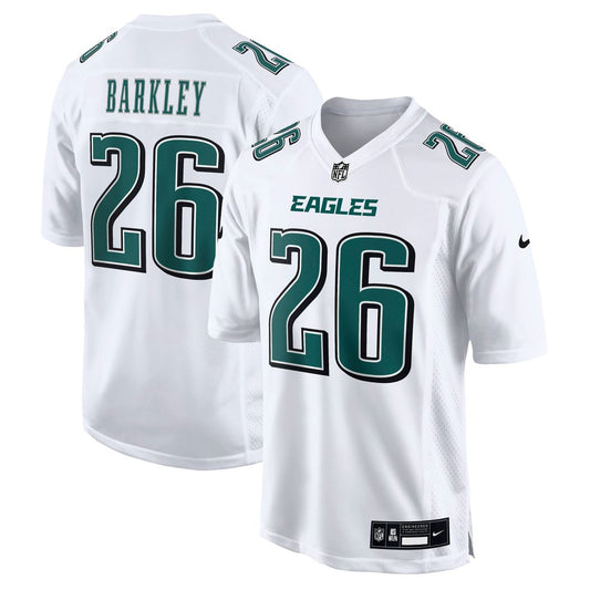 Saquon Barkley Philadelphia Eagles Nike Tundra White Fashion Game Jersey