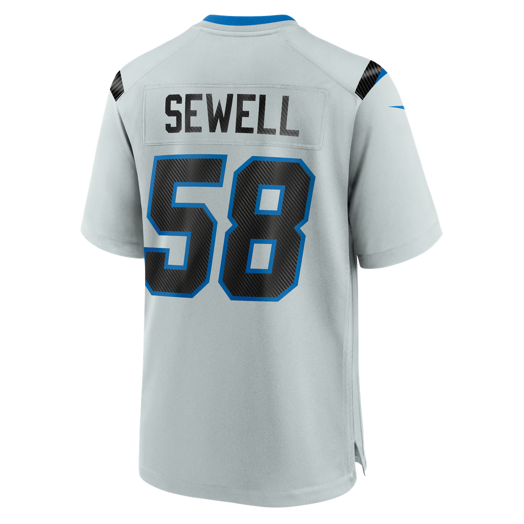 Penei Sewell Detroit Lions Nike Silver 2026 Rivalries Collection Game Jersey