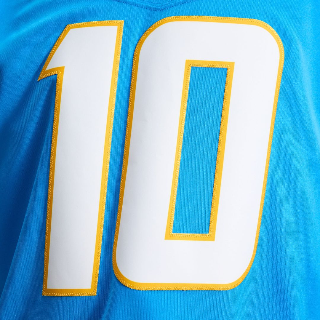 Justin Herbert Los Angeles Chargers Nike Powder Blue Team Vapor F.U.S.E. Stitched Limited Jersey