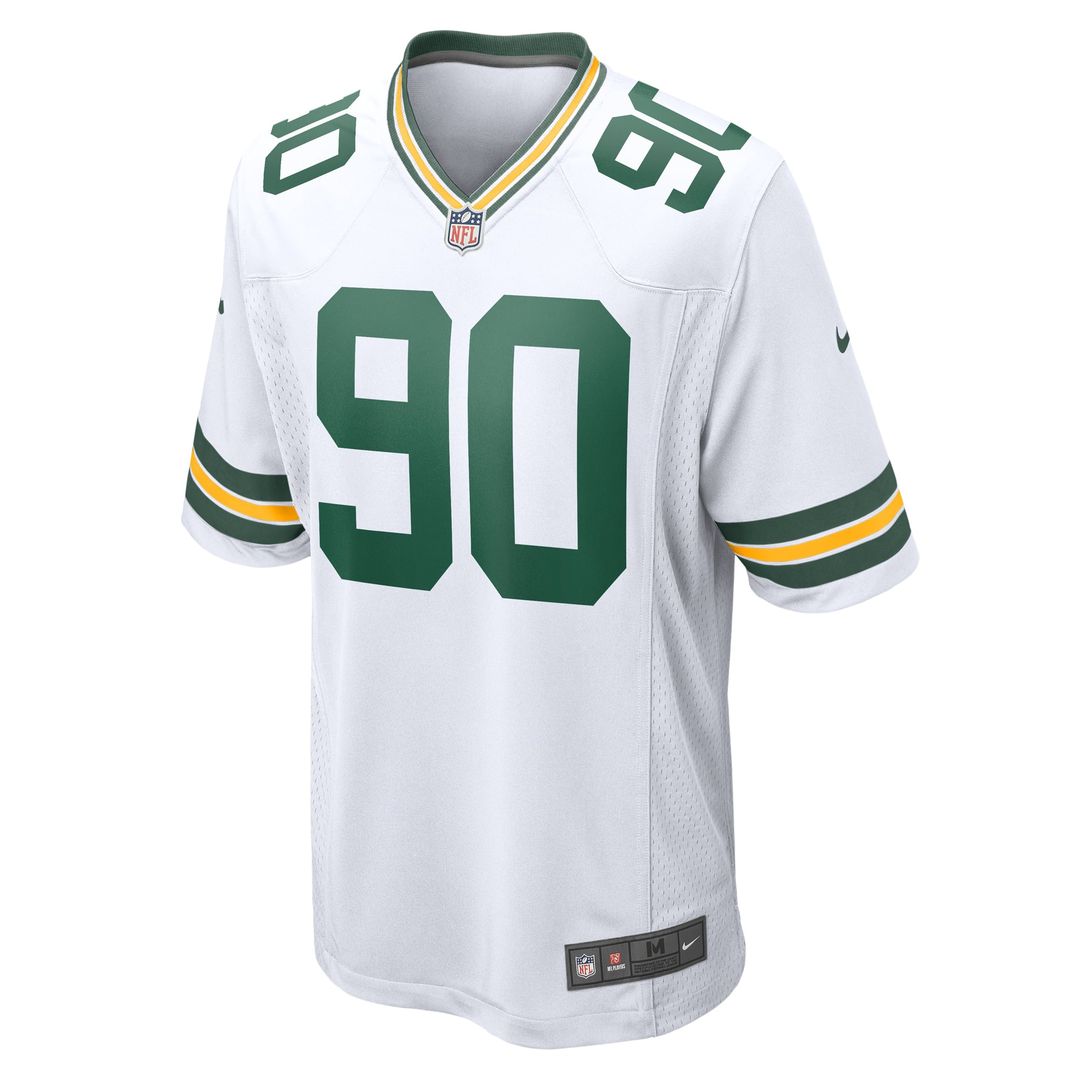 Lukas Van Ness Green Bay Packers Nike White Game Jersey