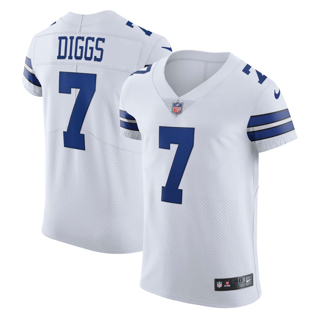 Trevon Diggs Dallas Cowboys Nike White Vapor Elite Jersey