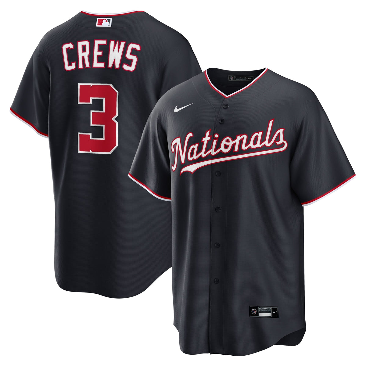 Washington Nationals Dylan Crews Nike White Home Replica Jersey
