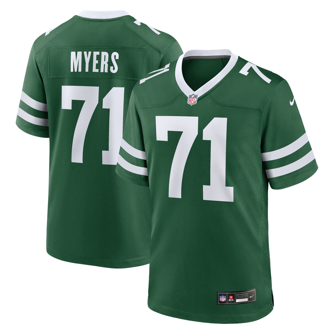 Josh Myers New York Jets Nike Legacy Green Team Game Jersey