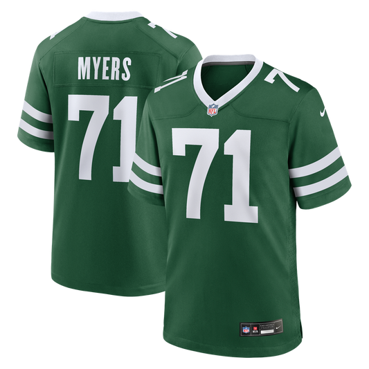Josh Myers New York Jets Nike Legacy Green Team Game Jersey