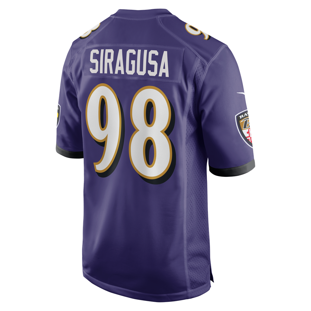 Tony Siragusa Baltimore Ravens Nike Purple Game Retired Player Jersey