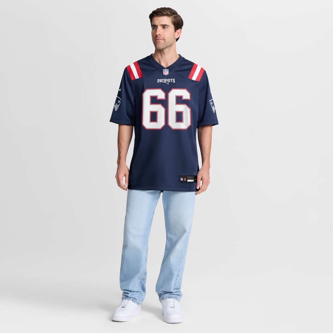 Will Campbell New England Patriots Nike Navy Team Game Jersey