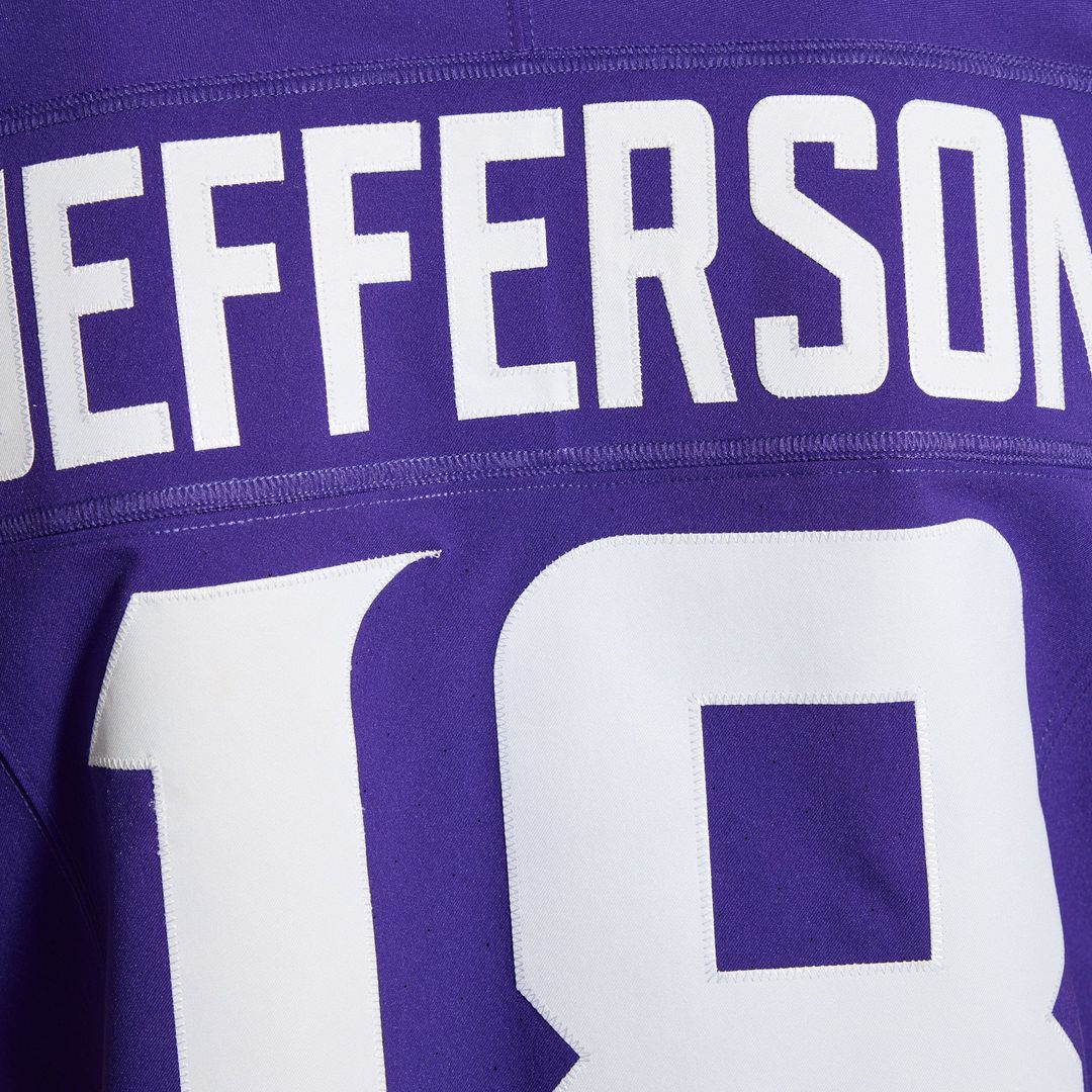 Justin Jefferson Minnesota Vikings Nike Purple Team Vapor F.U.S.E. Elite Jersey