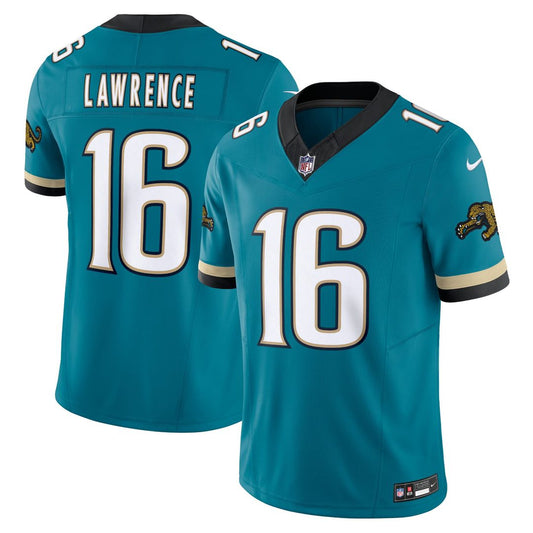 Trevor Lawrence Jacksonville Jaguars Nike Teal Prowler Throwback Vapor F.U.S.E. Limited Jersey