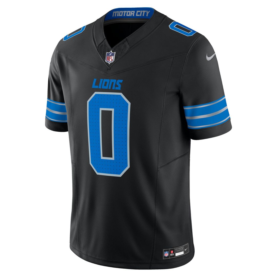 Jahmyr Gibbs Detroit Lions Nike Black 2nd Alternate Vapor F.U.S.E. Limited Jersey