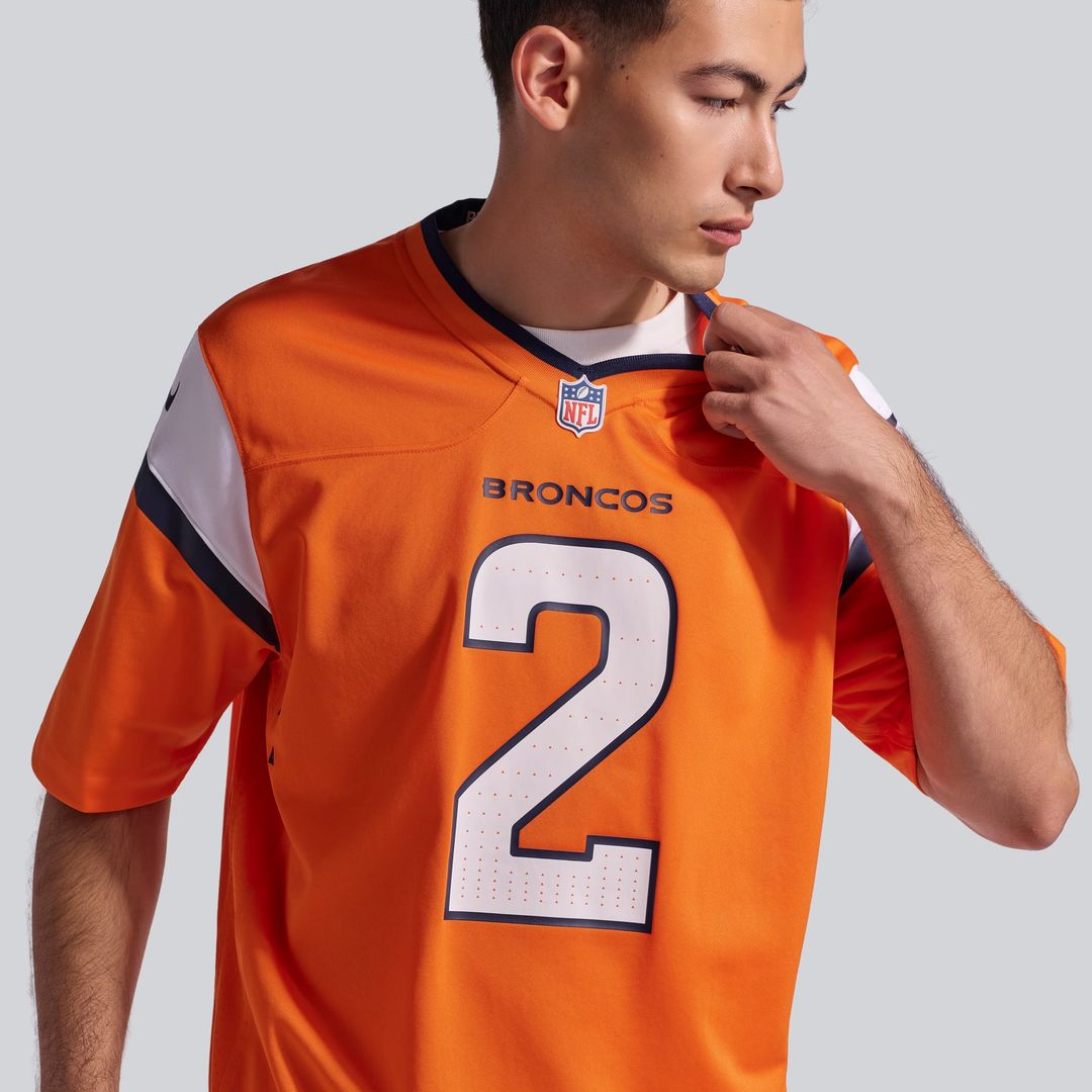 Patrick Surtain II Denver Broncos Nike Orange Team Game Jersey