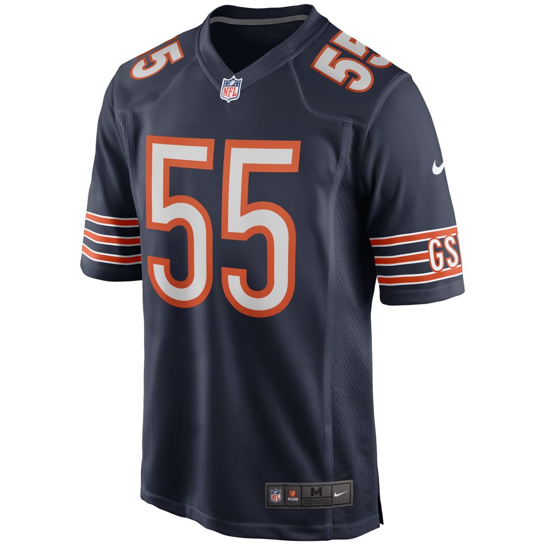 Lance Briggs Chicago Bears Nike Navy Game Retired Player Jersey