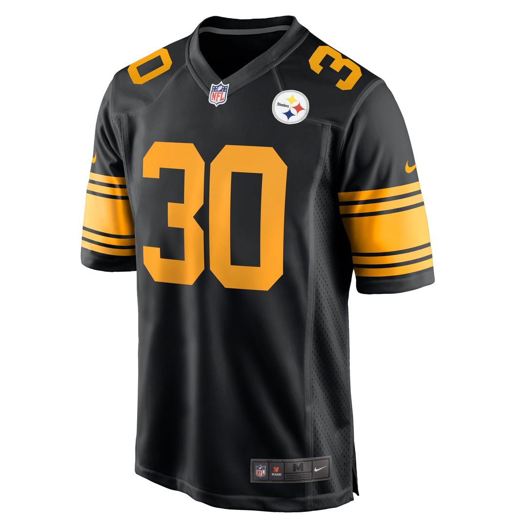 Jaylen Warren Pittsburgh Steelers Nike Black Alternate Game Jersey