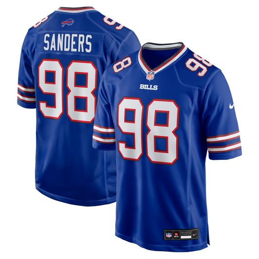T.J. Sanders Buffalo Bills Nike Royal Team Game Jersey