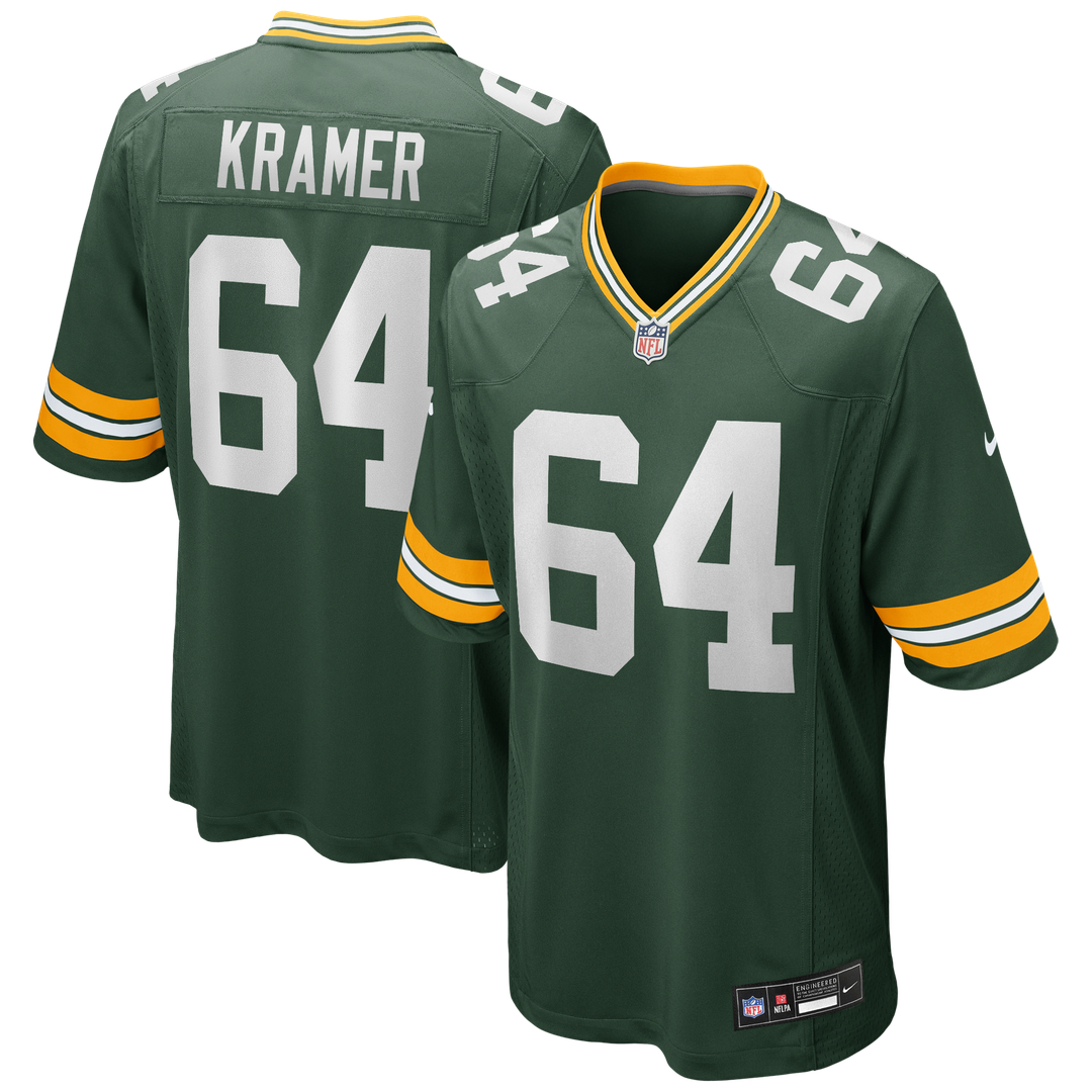 Jerry Kramer Green Bay Packers Nike Green Game Retired Player Jersey