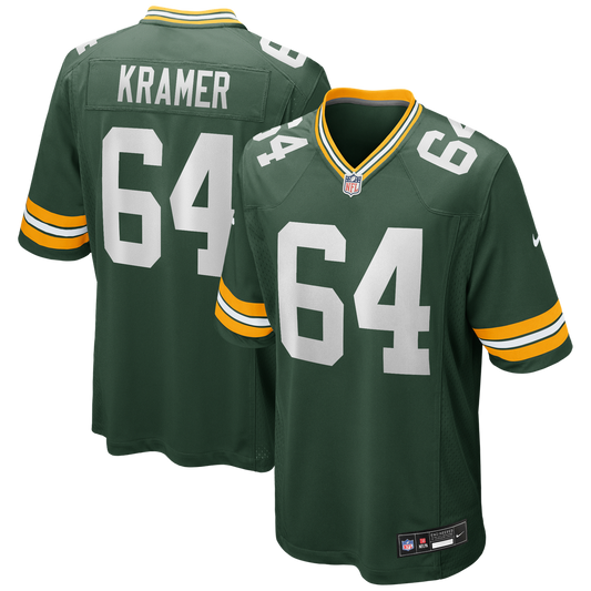 Jerry Kramer Green Bay Packers Nike Green Game Retired Player Jersey