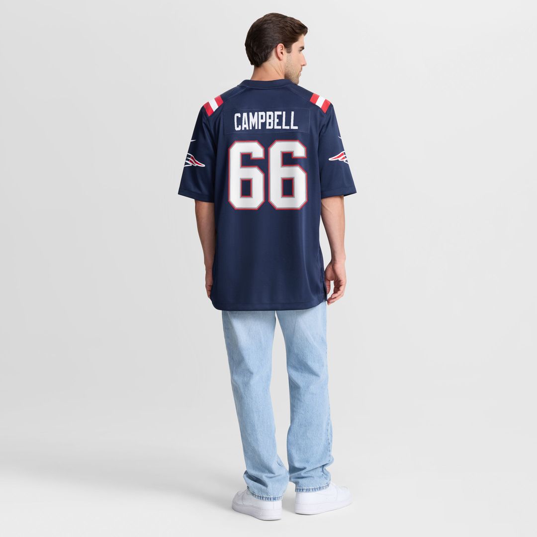 Will Campbell New England Patriots Nike Navy Team Game Jersey