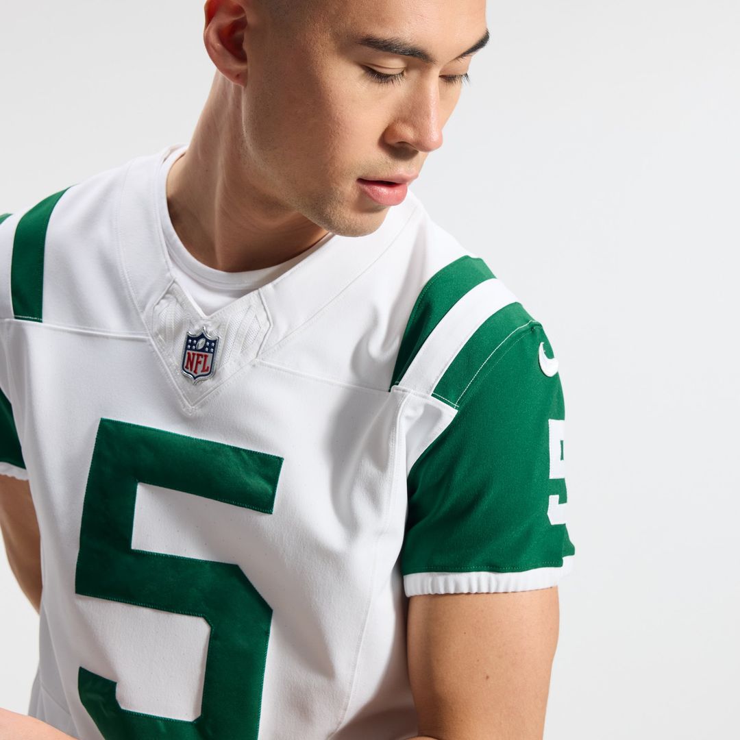 Garrett Wilson New York Jets Nike White Classic Alternate Vapor F.U.S.E. Elite Jersey