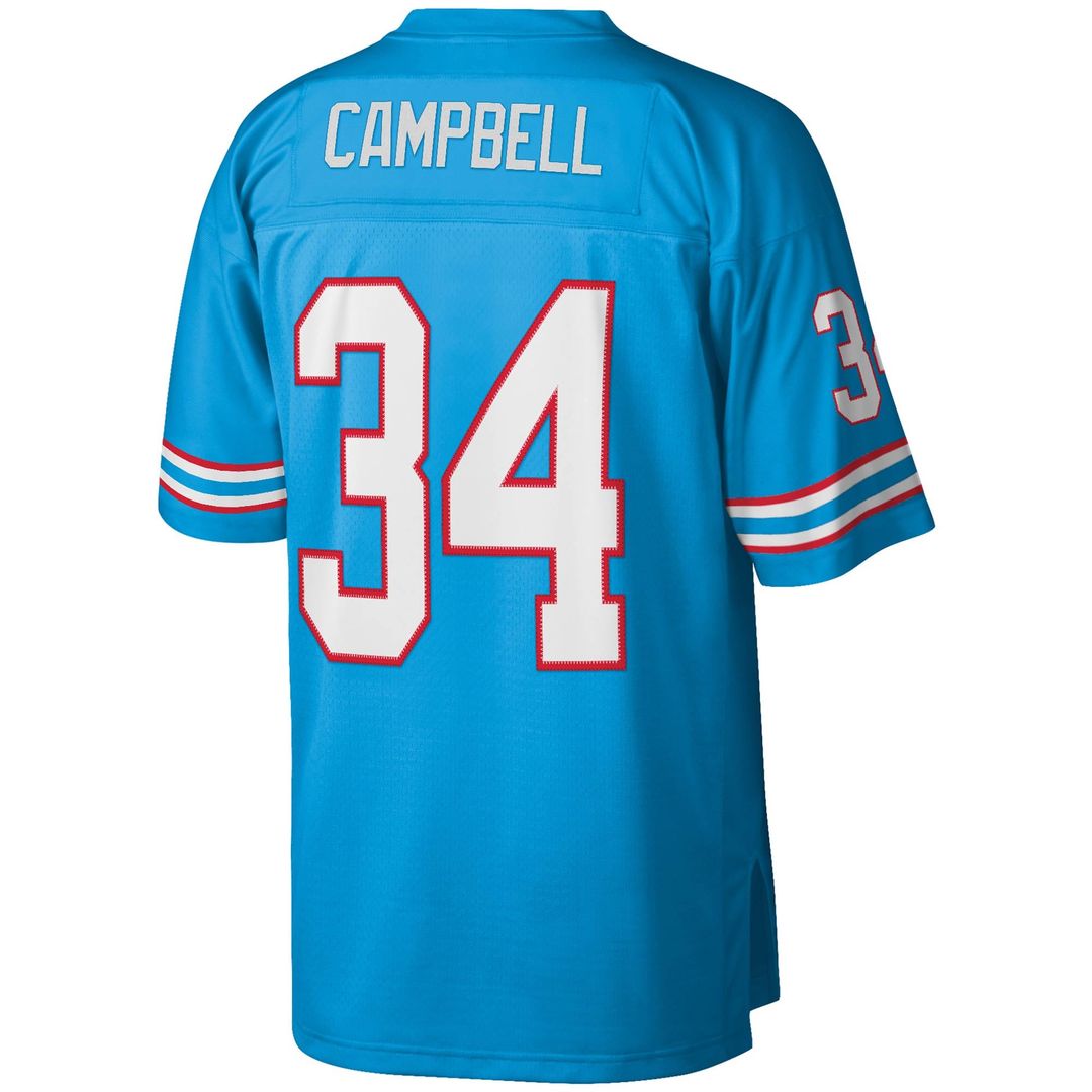 Earl Campbell Houston Oilers Mitchell & Ness Light Blue Legacy Replica Jersey