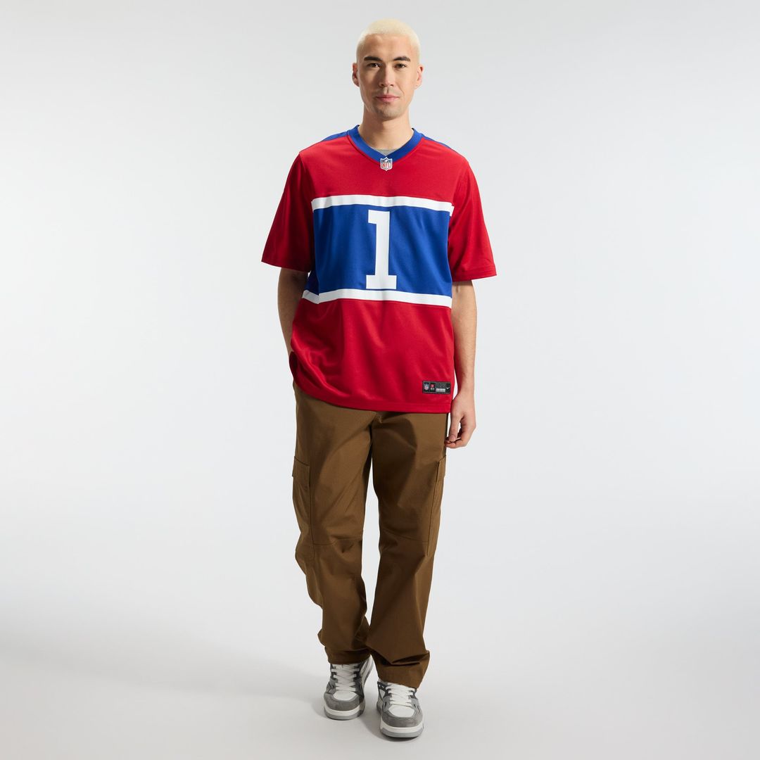 Malik Nabers New York Giants Nike Royal Player Game Jersey