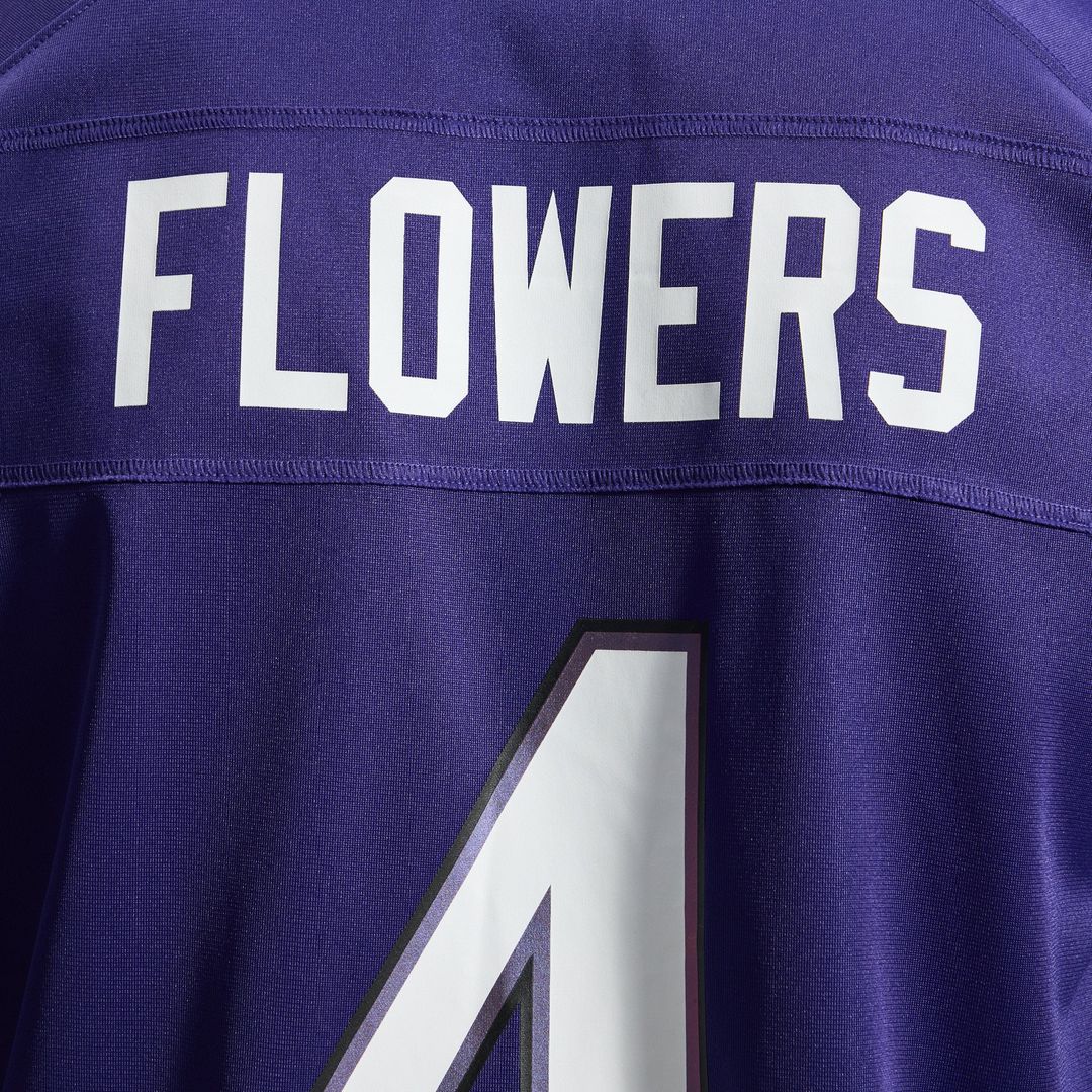 Zay Flowers Baltimore Ravens Nike Purple Team Game Jersey
