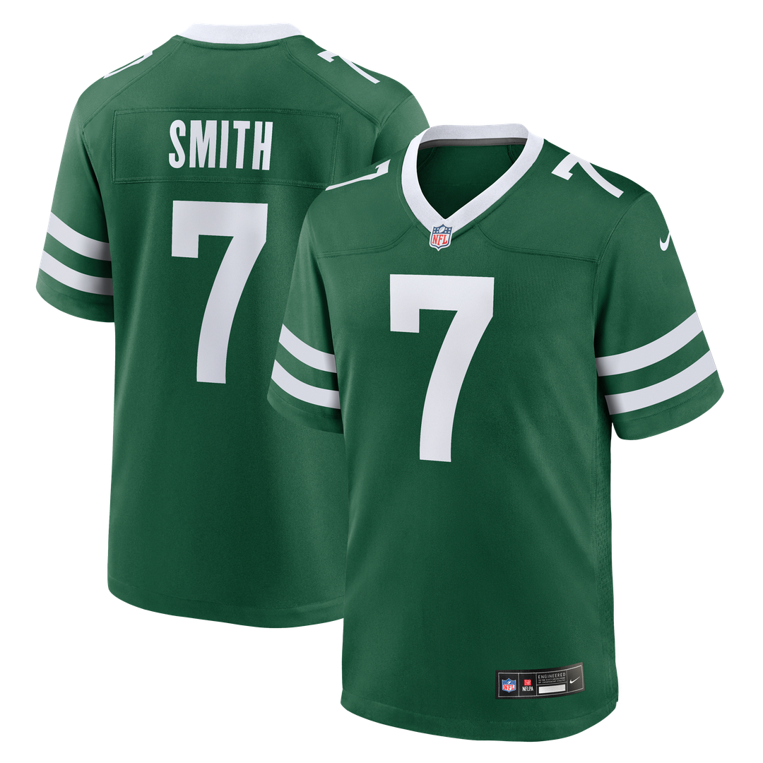 Geno Smith New York Jets Nike Legacy Green Game Jersey