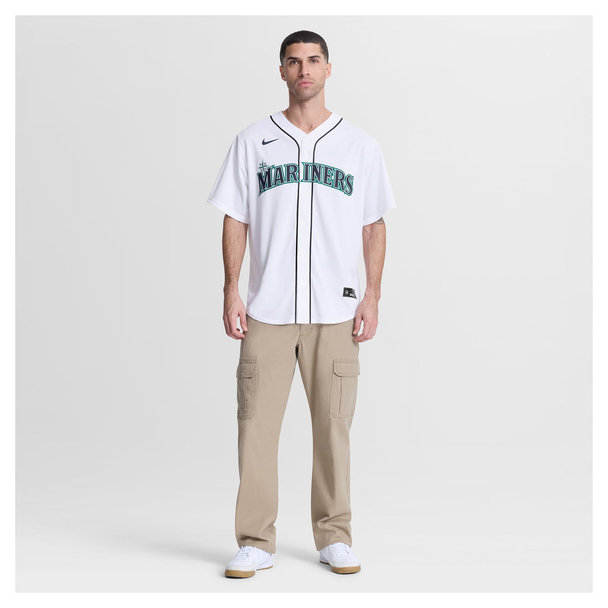Seattle Mariners Bryce Miller Nike White Home Replica Jersey