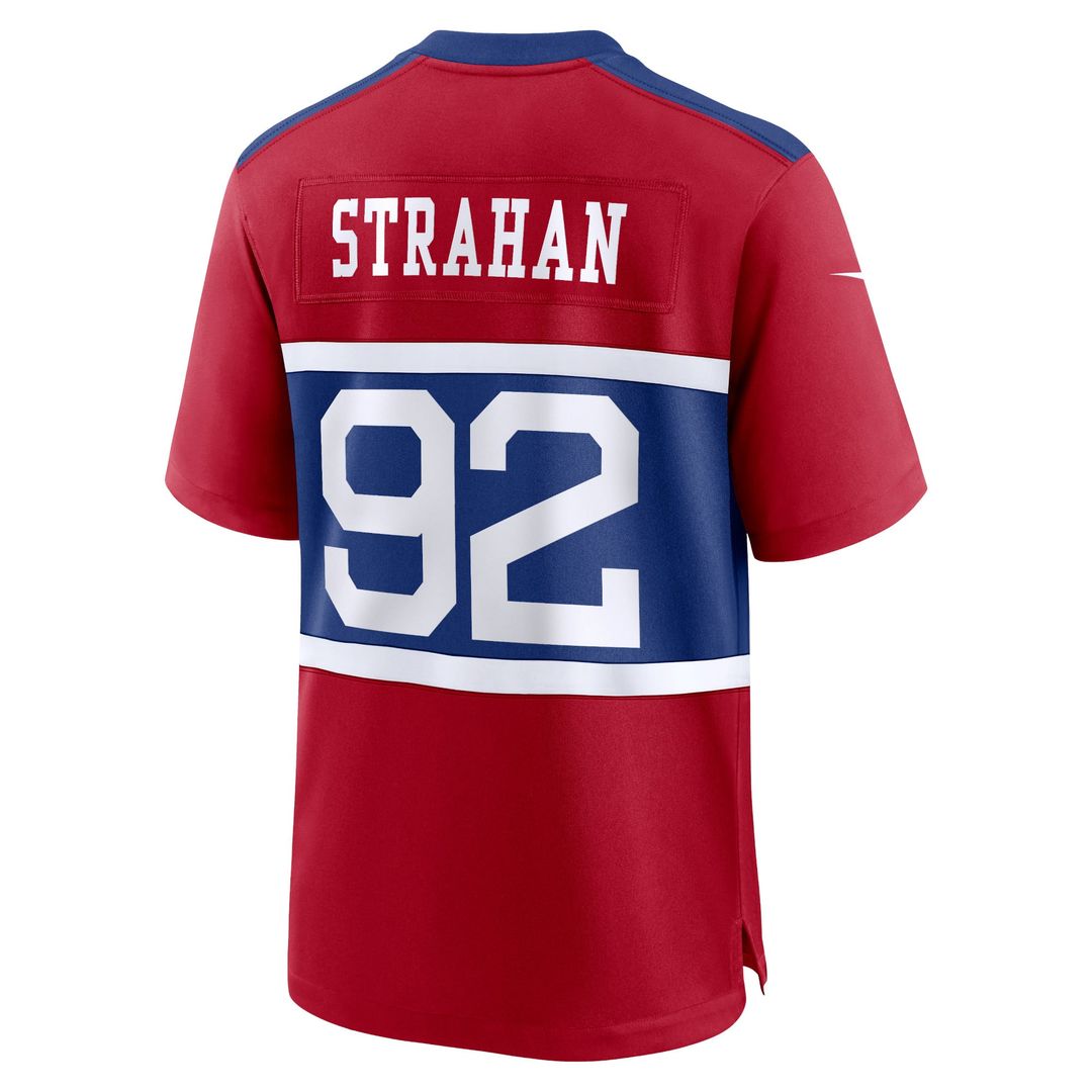 Michael Strahan New York Giants Nike Century Red Alternate Retired Player Game Jersey