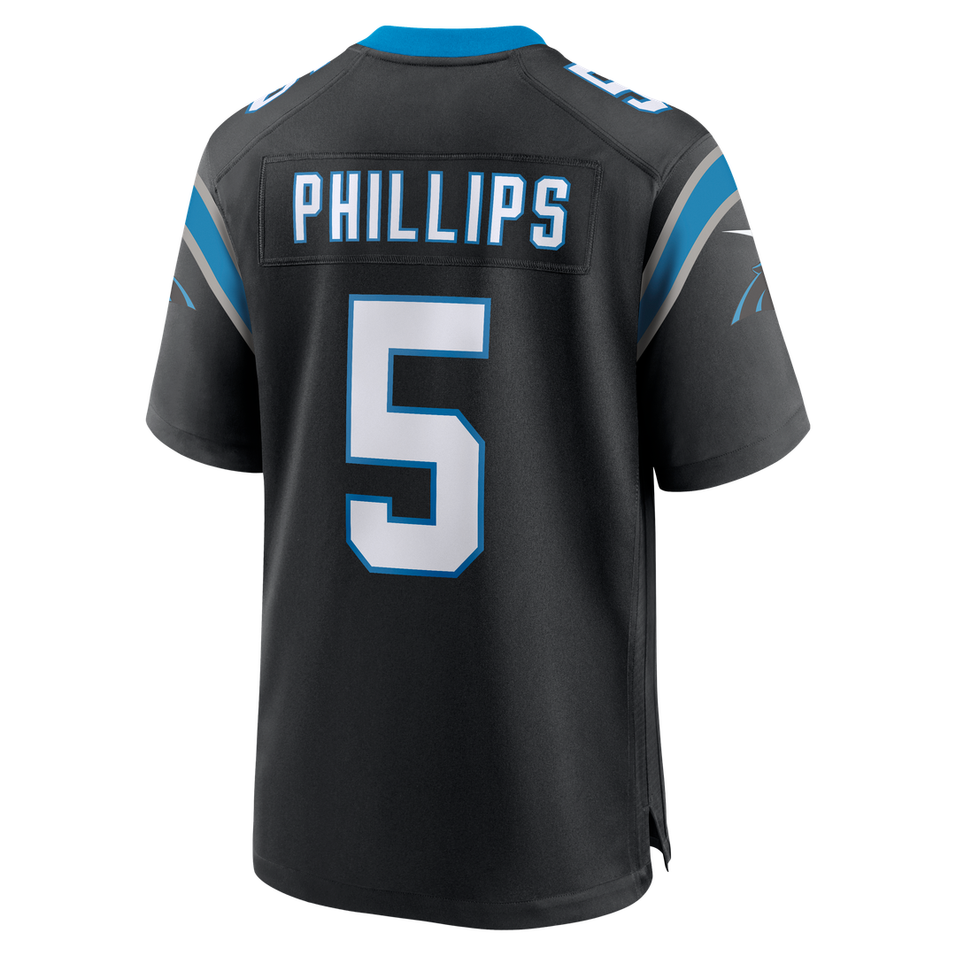 Jaelan Phillips Carolina Panthers Nike Black Game Jersey