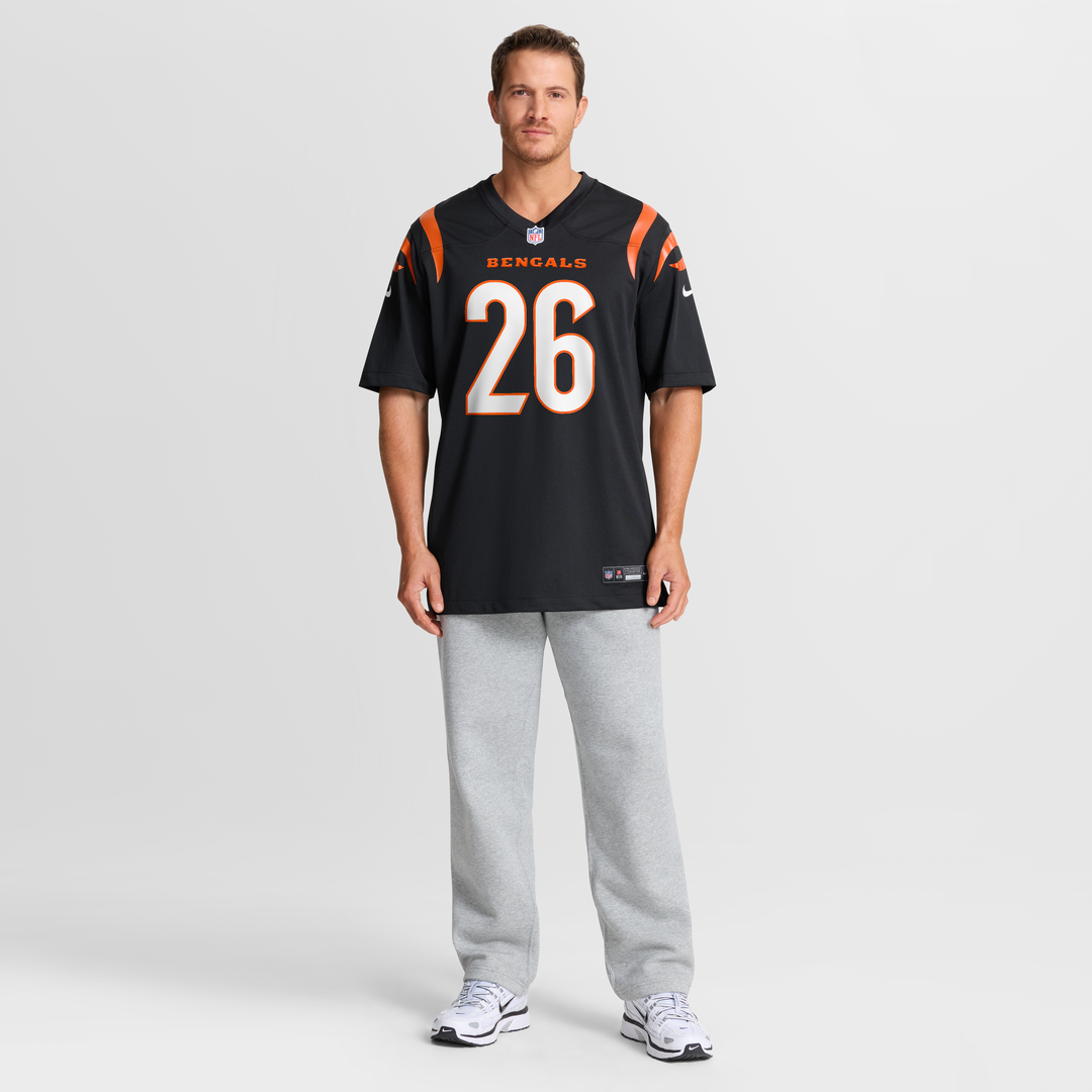 Ja'Sir Taylor Cincinnati Bengals Nike Black Team Game Jersey