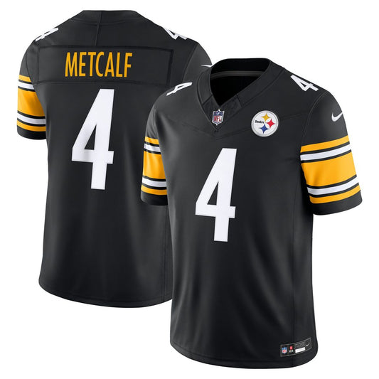 DK Metcalf Pittsburgh Steelers Nike Black Team Vapor F.U.S.E. Stitched Limited Jersey
