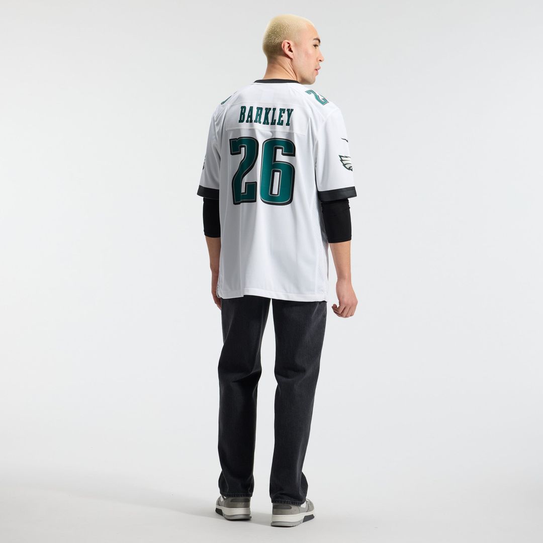 Saquon Barkley Philadelphia Eagles Nike White Game Jersey