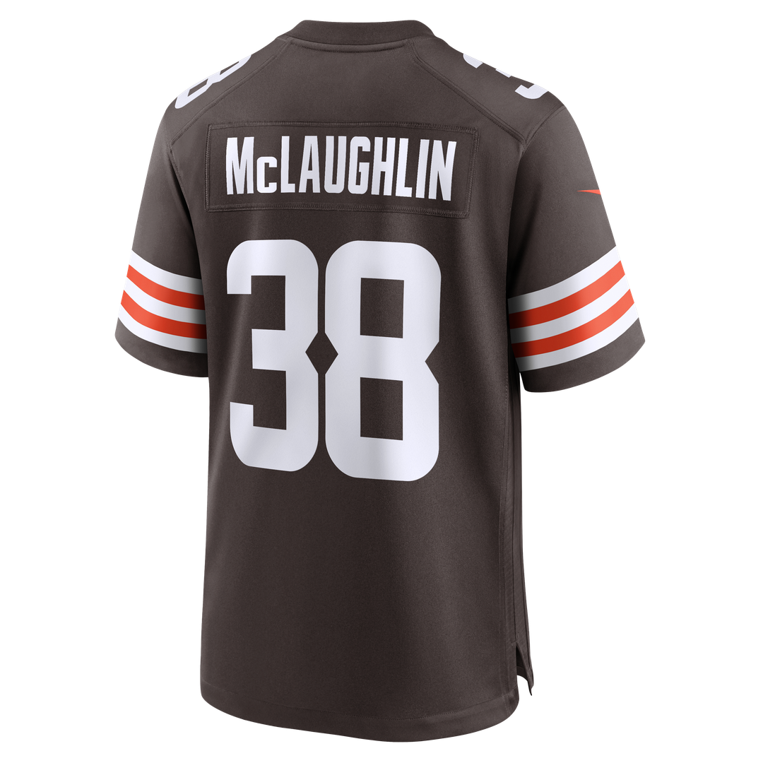 Jaleel McLaughlin Cleveland Browns Nike Brown Team Game Jersey