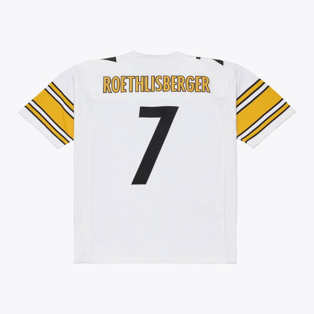 Ben Roethlisberger Pittsburgh Steelers Mitchell & Ness White 2005 Authentic Throwback Jersey