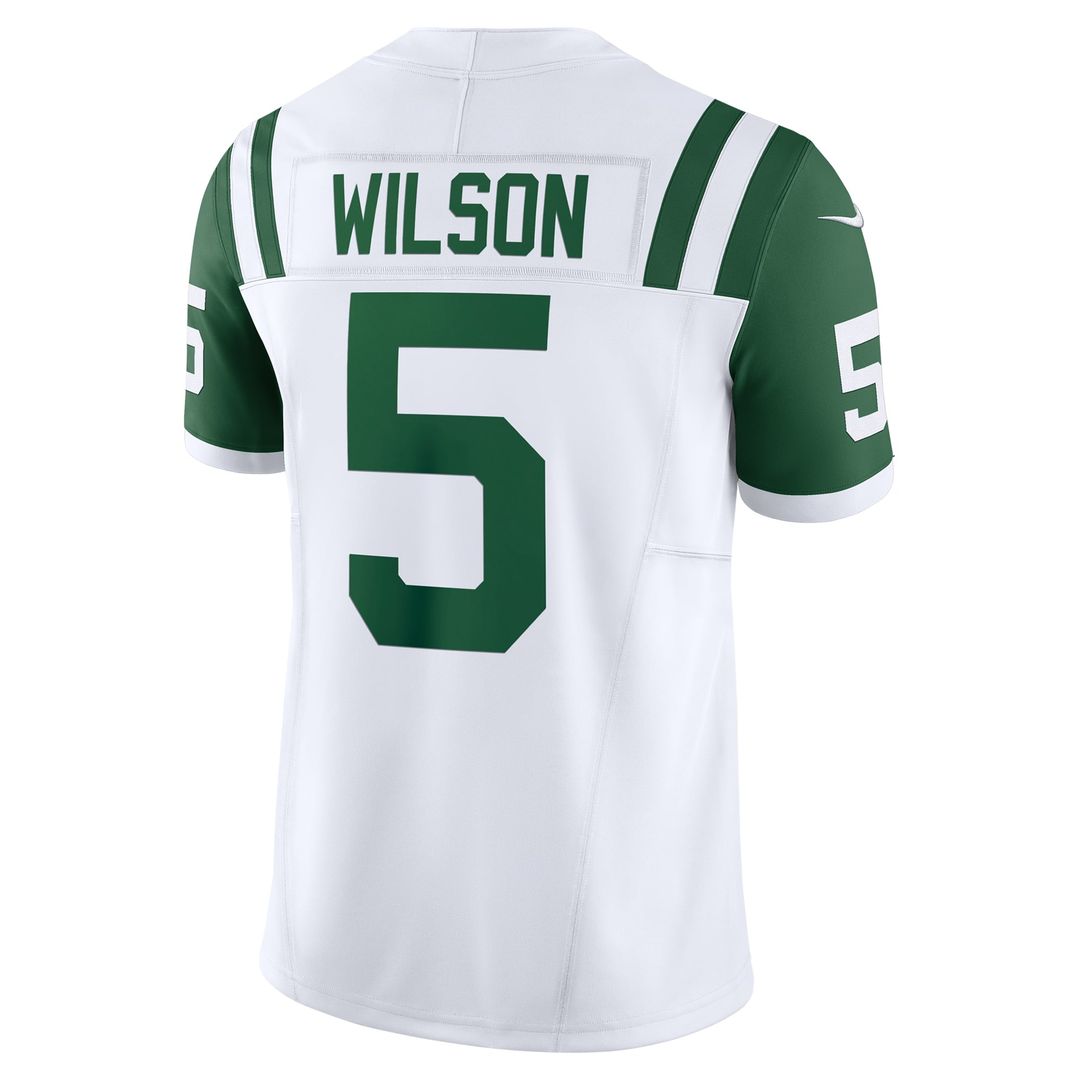 Garrett Wilson New York Jets Nike White Classic Alternate Vapor F.U.S.E. Limited Jersey