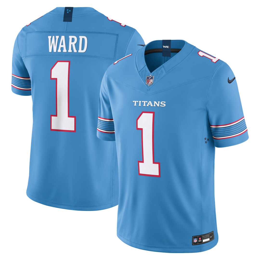 Cameron Ward Tennessee Titans Nike Light Blue Team Vapor F.U.S.E. Stitched Limited Jersey