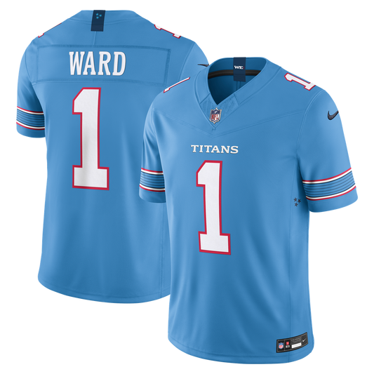 Cameron Ward Tennessee Titans Nike Light Blue Team Vapor F.U.S.E. Stitched Limited Jersey