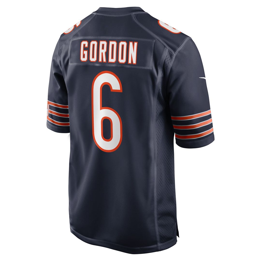 Kyler Gordon Chicago Bears Nike Navy Game Player Jersey