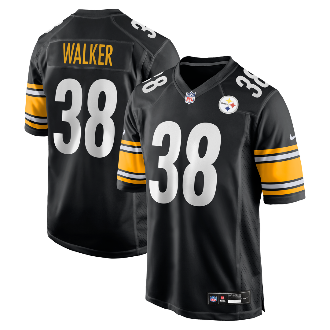 Mykal Walker Pittsburgh Steelers Nike Black Team Game Jersey