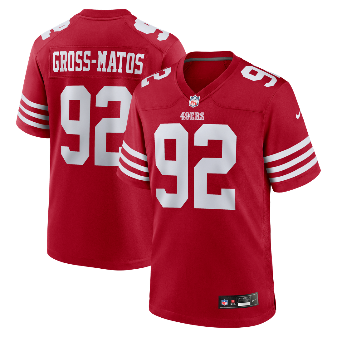 Yetur Gross-Matos San Francisco 49ers Nike Scarlet Team Game Jersey
