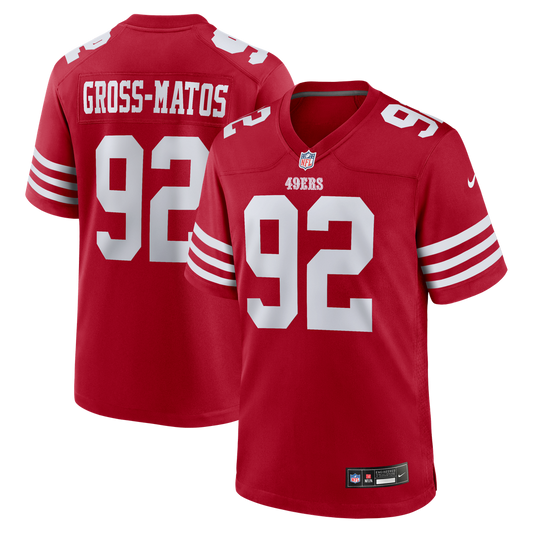 Yetur Gross-Matos San Francisco 49ers Nike Scarlet Team Game Jersey