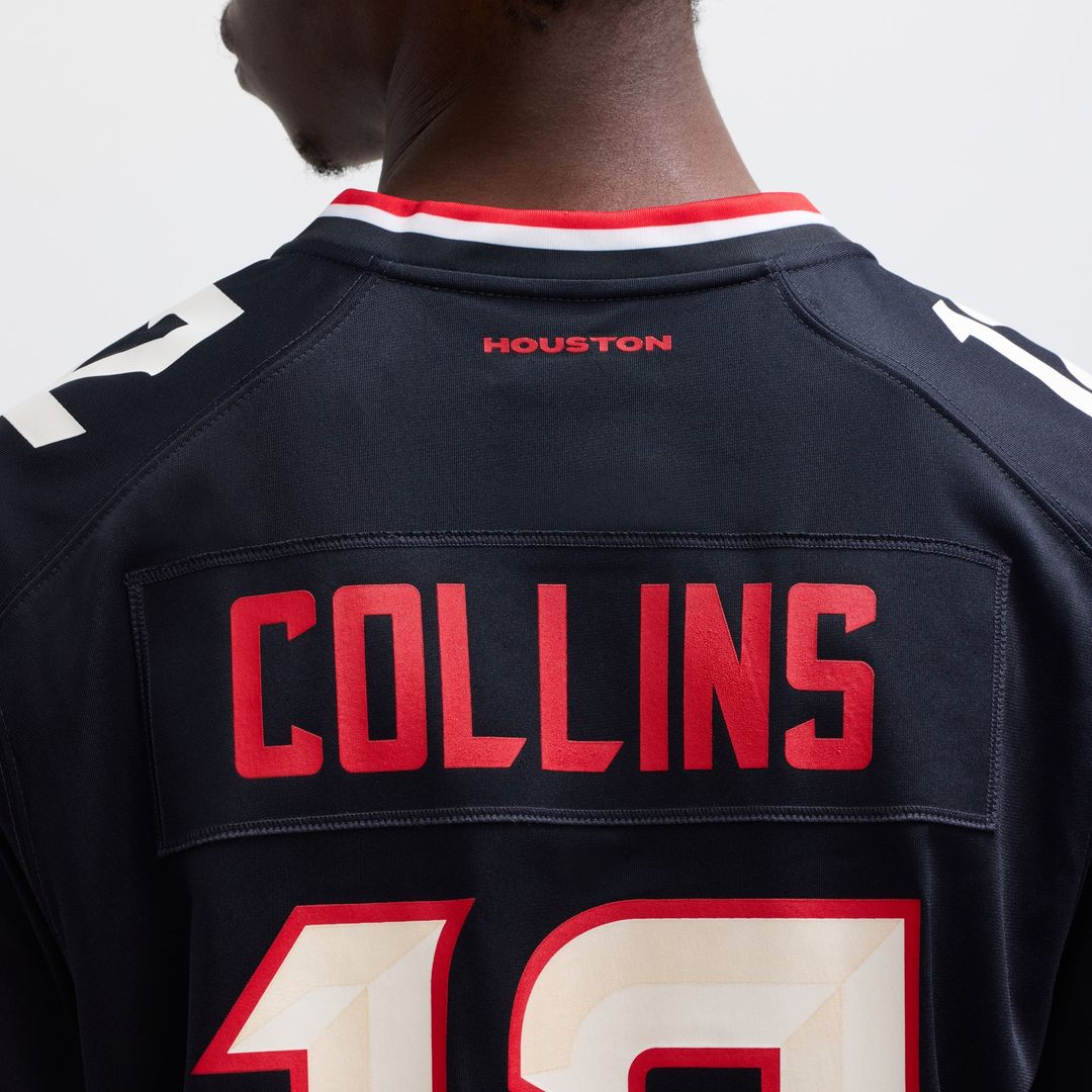 Nico Collins Houston Texans Nike Navy Game Jersey