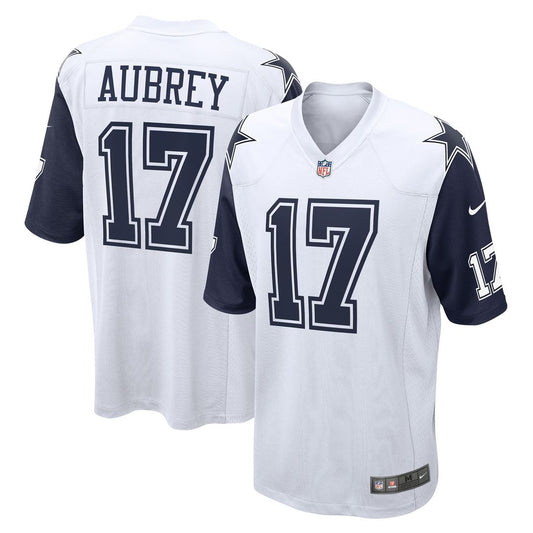 Brandon Aubrey Dallas Cowboys Nike White Alternate Game Team Jersey