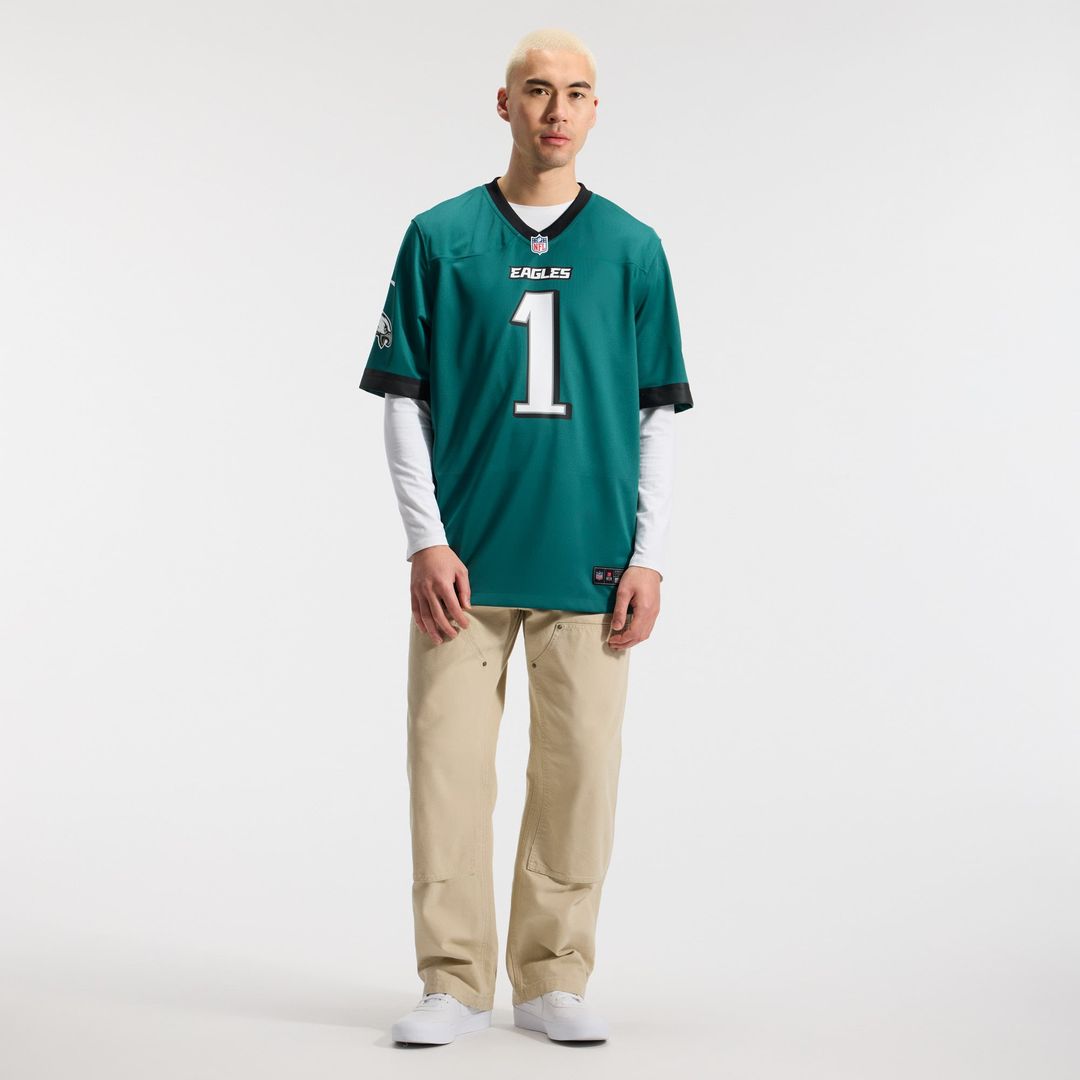 Jalen Hurts Philadelphia Eagles Nike Midnight Green Team Game Jersey