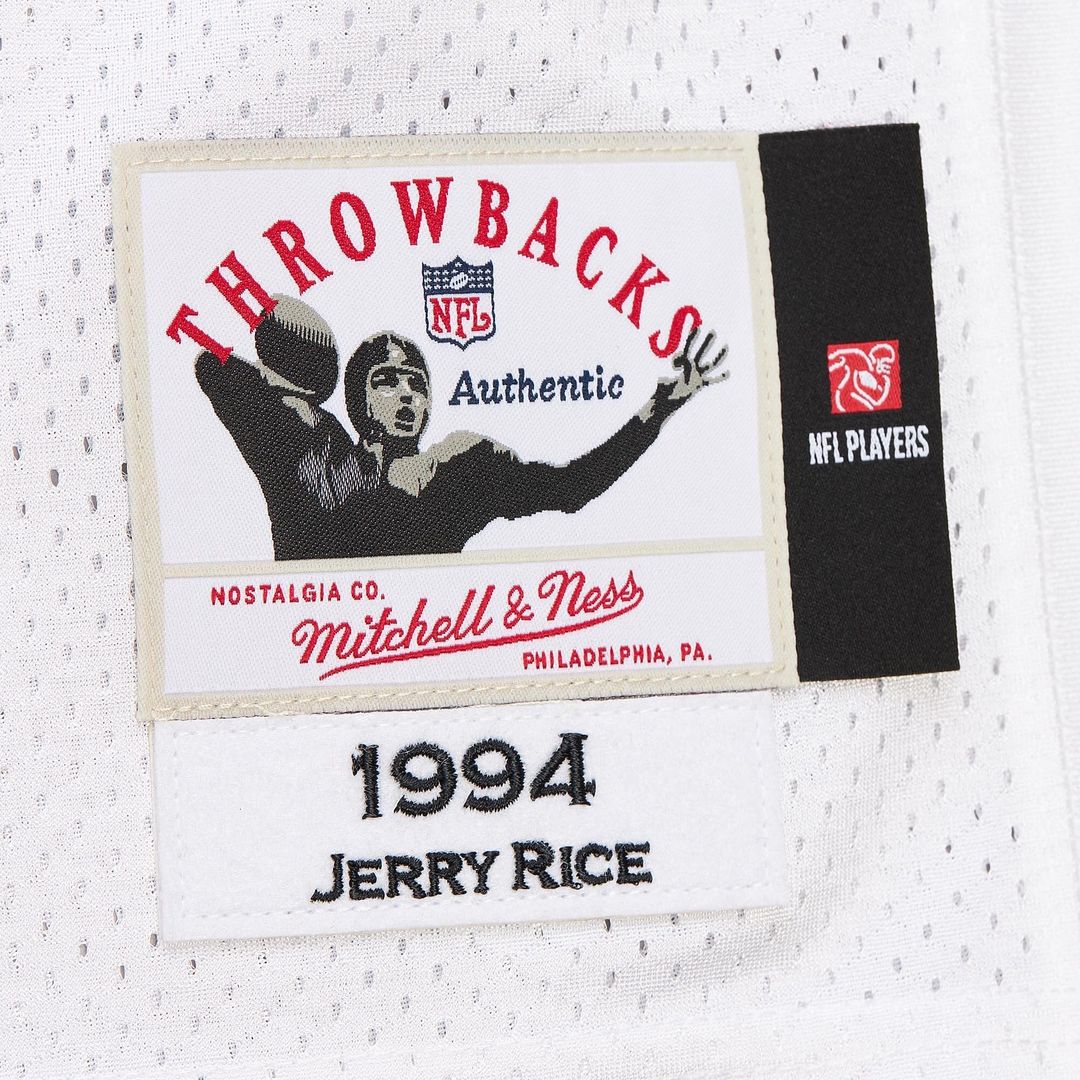 Jerry Rice San Francisco 49ers 1994 Mitchell & Ness White Authentic Throwback Retired Player Jersey