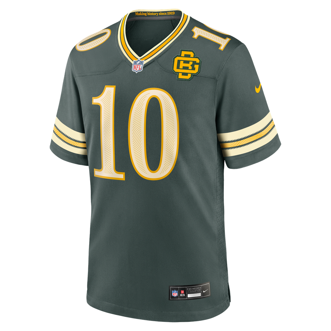 Jordan Love Green Bay Packers Nike Green 2026 Rivalries Collection Game Jersey