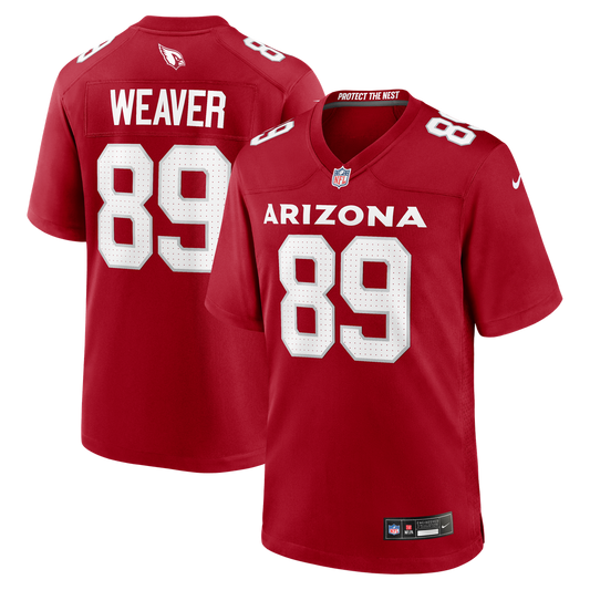 Xavier Weaver Arizona Cardinals Nike Cardinal Team Game Jersey