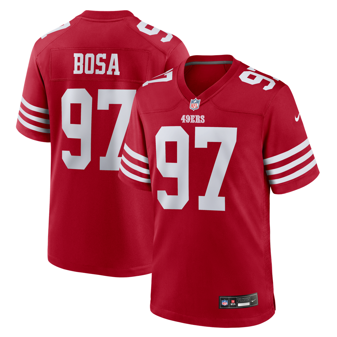 Nick Bosa San Francisco 49ers Nike Scarlet Team Game Jersey