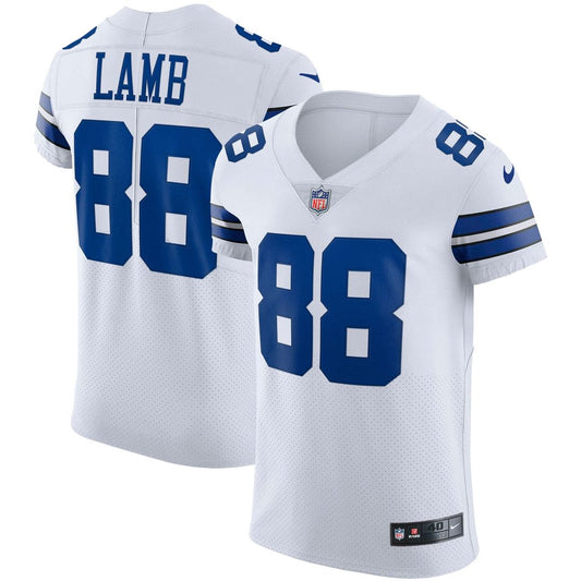 CeeDee Lamb Dallas Cowboys Nike White Vapor Elite Jersey