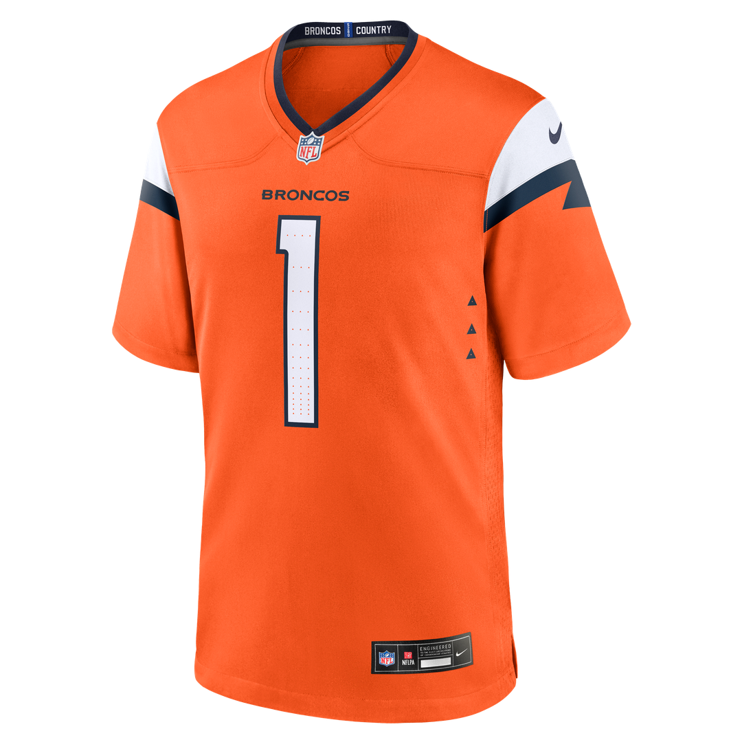 Evan Engram Denver Broncos Nike Orange Team Game Jersey