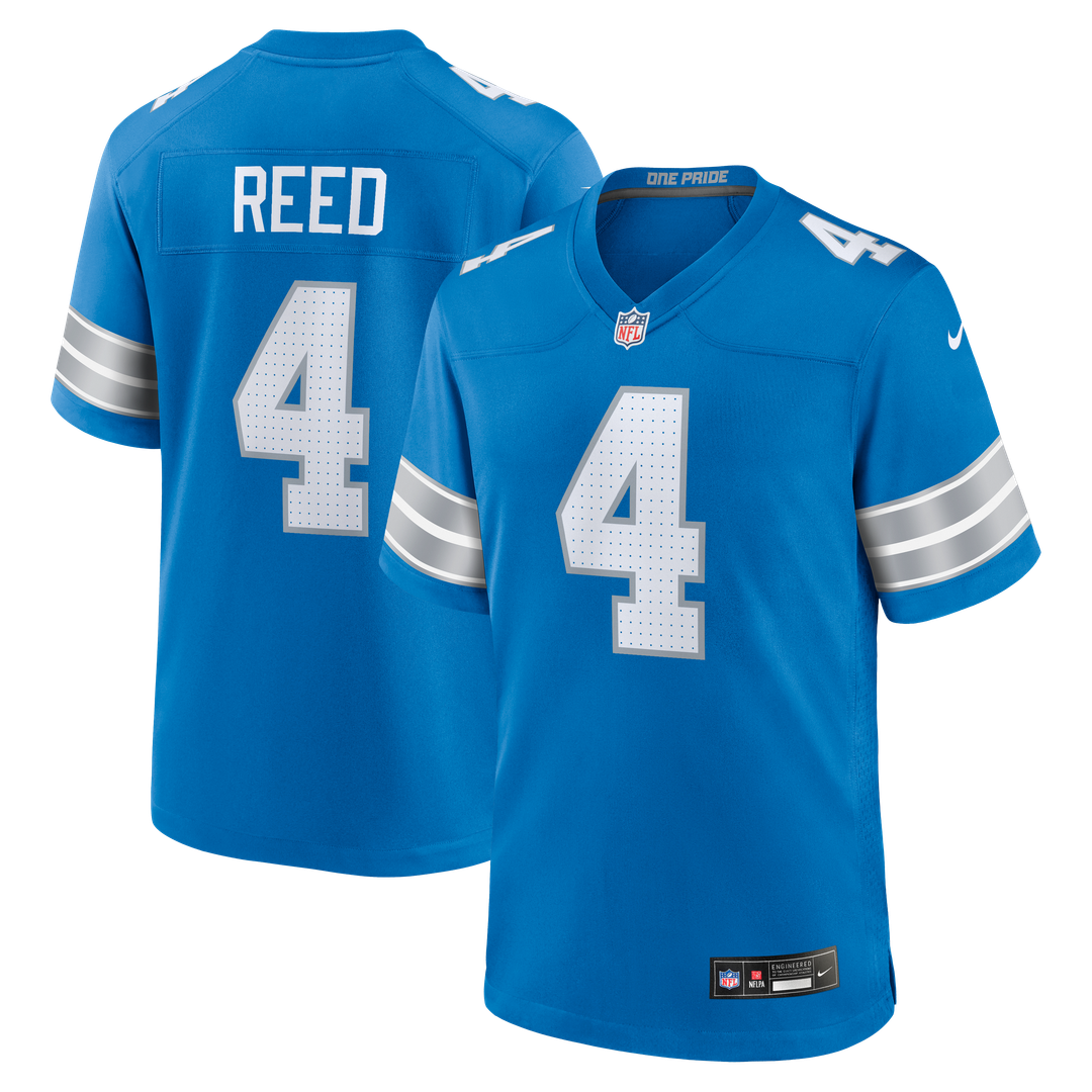 D.J. Reed Detroit Lions Nike Blue Team Game Jersey